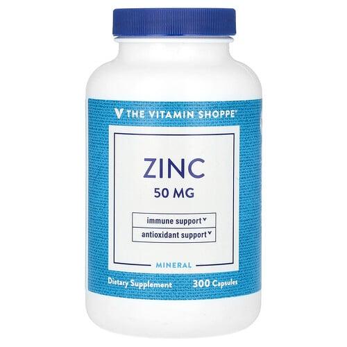 The Vitamin Shoppe Zinc 50 Mg 300 Capsules product image