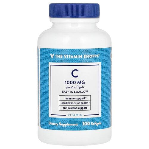The Vitamin Shoppe Vitamin C 100 Softgels