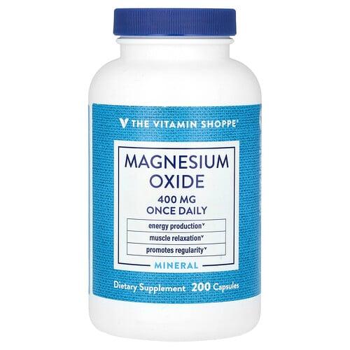 The Vitamin Shoppe Magnesium Oxide 400 Mg 200 Capsules product image
