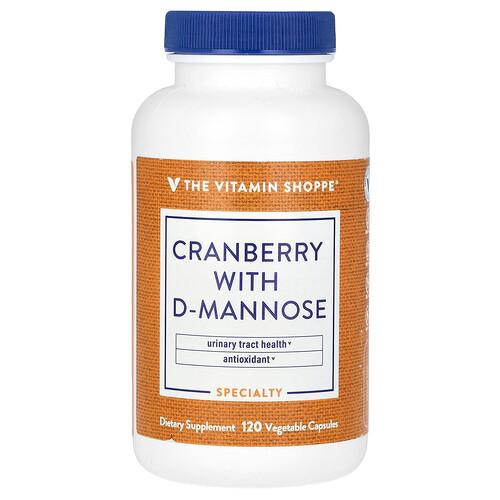 The Vitamin Shoppe Cranberry With D Mannose 120 Vegetable Capsules