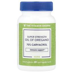 The Vitamin Shoppe Super Stength Oil Of Oregano 60 Liquid Vegetable Capsules 45 Mg Per Capsule