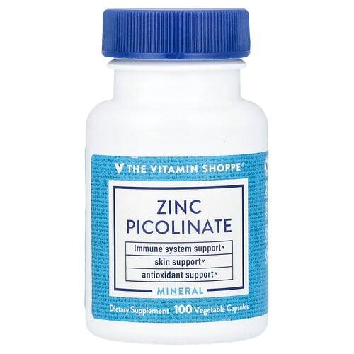 The Vitamin Shoppe Zinc Picolinate 100 Vegetable Capsules 22 Mg Per Capsule product image