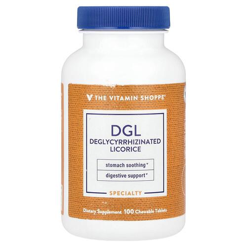 The Vitamin Shoppe Dgl Deglycyrrhizinated Licorice 100 Chewable Tablets product image
