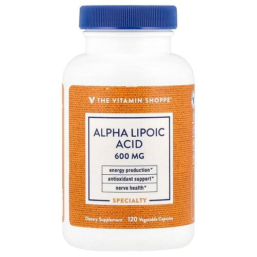 The Vitamin Shoppe Alpha Lipoic Acid 600 Mg 120 Vegetable Capsules