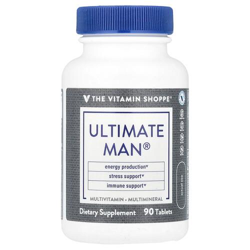 The Vitamin Shoppe Ultimate Man Multivitamin Multimineral 90 Tablets