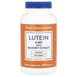 The Vitamin Shoppe Lutein With Bilberry Extract 240 Capsules