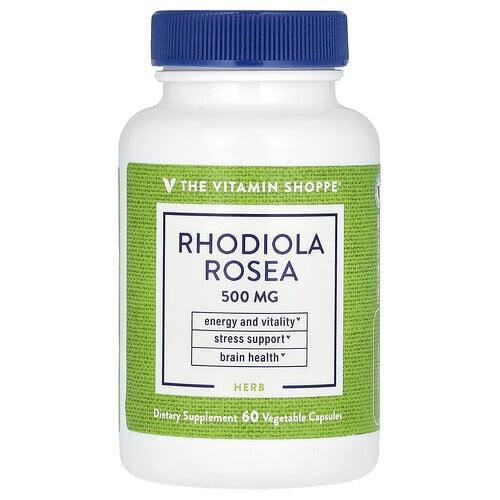 The Vitamin Shoppe Rhodiola Rosea 500 Mg 60 Vegetable Capsules