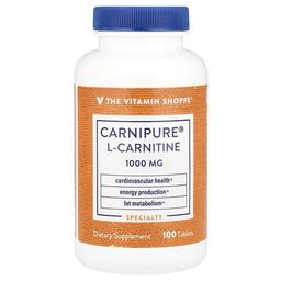 The Vitamin Shoppe Carnipure L Carnitine 1 000 Mg 100 Tablets