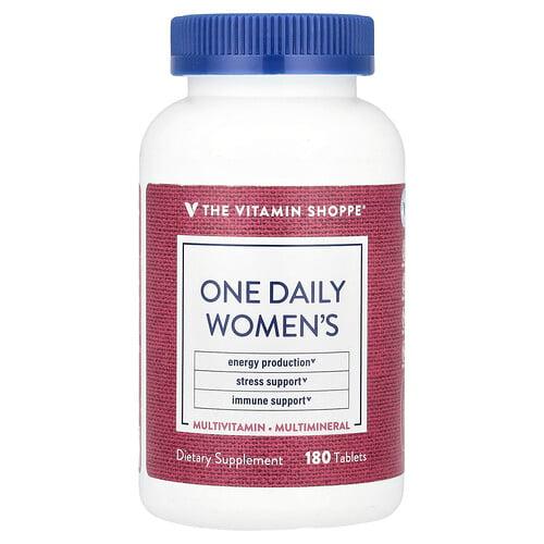 The Vitamin Shoppe One Daily Women S Multivitamin Multimineral 180 Tablets
