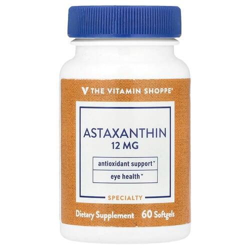 The Vitamin Shoppe Astaxanthin 12 Mg 60 Softgels