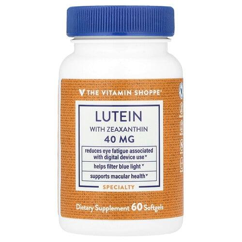 The Vitamin Shoppe Lutein With Zeaxanthin 60 Softgels