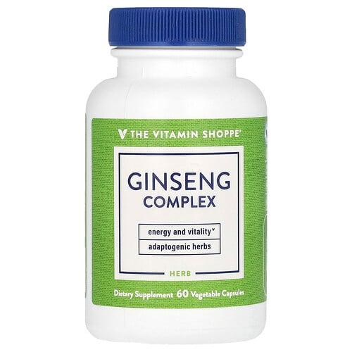 The Vitamin Shoppe Ginseng Complex 60 Vegetable Capsules