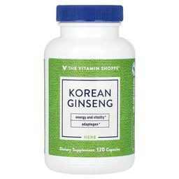 The Vitamin Shoppe Korean Ginseng 120 Capsules 648 Mg Per Capsule