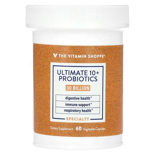 The Vitamin Shoppe Ultimate 10 Probiotics 30 Billion Cfu 60 Vegetable Capsules