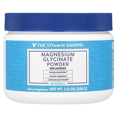 The Vitamin Shoppe Magnesium Glycinate Powder Unflavored 7 23 Oz 205 G