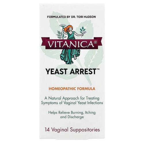 Vitanica Yeast Arrest 14 Vaginal Suppositories
