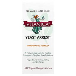 Vitanica Yeast Arrest 28 Vaginal Suppositories