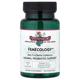 Vitanica Femecology Vaginal Probiotic Support 30 Vegan Caps