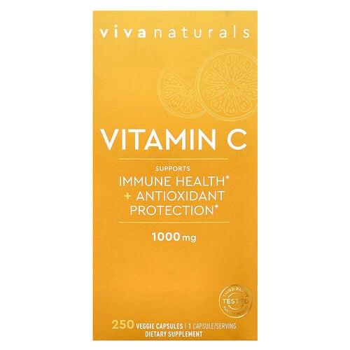 Viva Naturals Vitamin C 1 000 Mg 250 Veggie Capsules