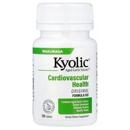 Kyolic Aged Garlic Extract Cardiovascular Health Original Formula 100 100 Tablets 300 Mg Per Tablet