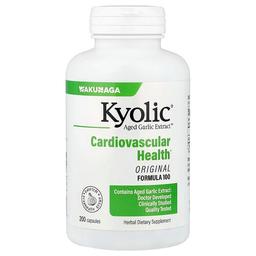 Kyolic Aged Garlic Extract Cardiovascular Health Formula 100 200 Capsules 300 Mg Per Capsule