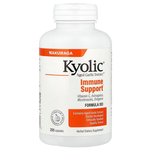 Kyolic Aged Garlic Extract Immune Support Formula 103 200 Capsules