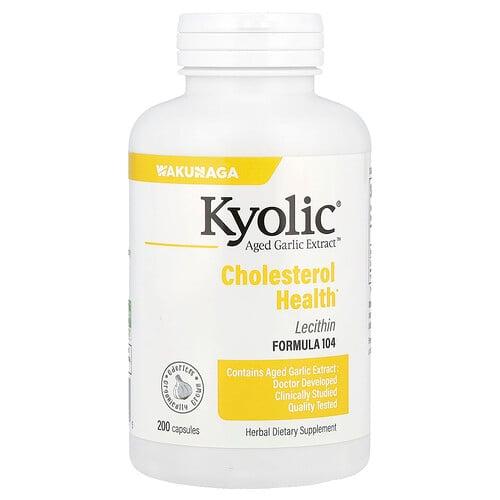 Kyolic Aged Garlic Extract Cholesterol Health Formula 104 200 Capsules