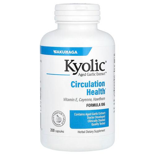 Kyolic Aged Garlic Extract Circulation Health Formula 106 200 Capsules