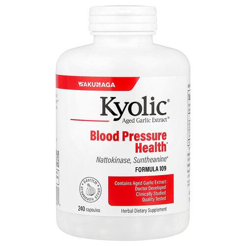 Kyolic Aged Garlic Extract Blood Pressure Health Formula 109 240 Capsules