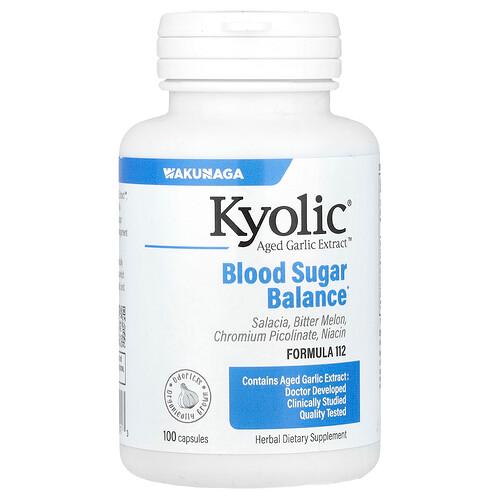 Kyolic Aged Garlic Extract Blood Sugar Balance Formula 112 100 Capsules product image