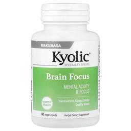 Kyolic Brain Focus 60 Vegan Caplets 120 Mg Per Capsule