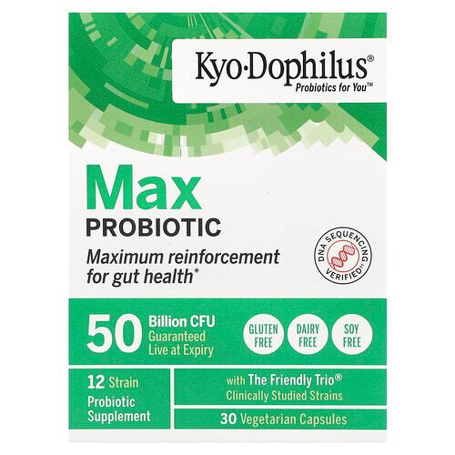 Kyolic Kyo Dophilus Max Probiotic 50 Billion Cfu 30 Vegetarian Capsules