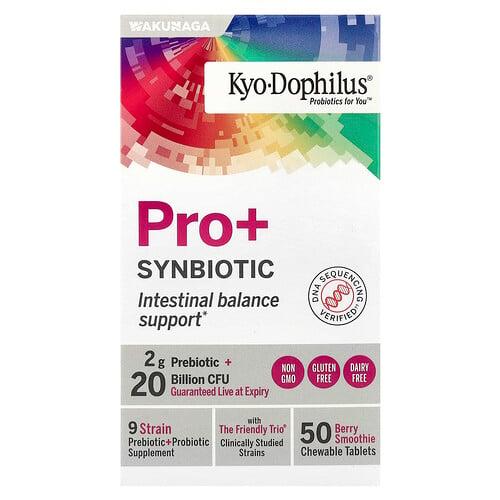 Kyolic Kyo Dophilus Pro Synbiotic Berry Smoothie 50 Chewable Tablets