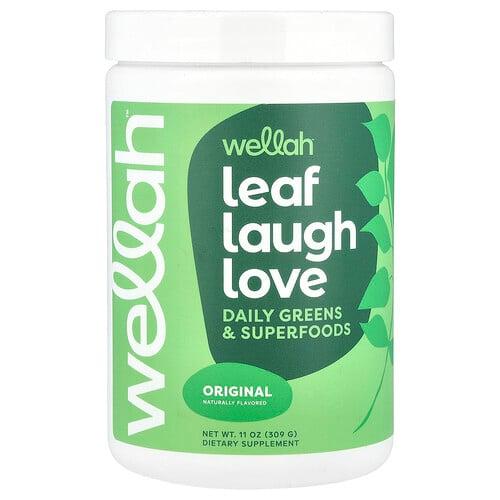 Wellah Leaf Laugh Love Daily Greens Superfoods Original 11 Oz 309 G