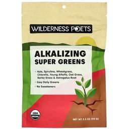 Wilderness Poets Alkalizing Super Greens 3 5 Oz 99 G