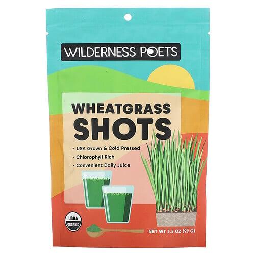 Wilderness Poets Organic Wheatgrass Shots 3 5 Oz 99 G
