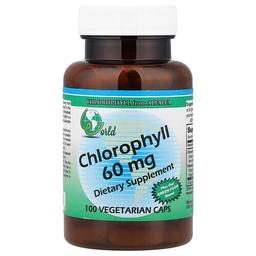 World Organic Chlorophyll 60 Mg 100 Vegetarian Caps
