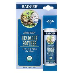 Badger Aromatherapy Headache Soother Peppermint Lavender 0 60 Oz 17 G