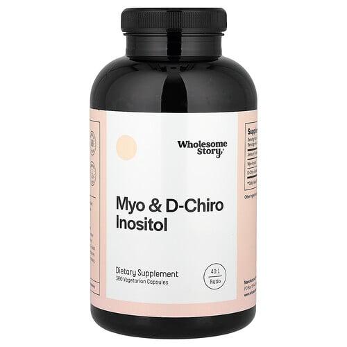 Wholesome Story Myo D Chiro Inositol 360 Vegetarian Capsules