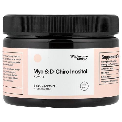 Wholesome Story Myo D Chiro Inositol Powder 6 99 Oz 198 G