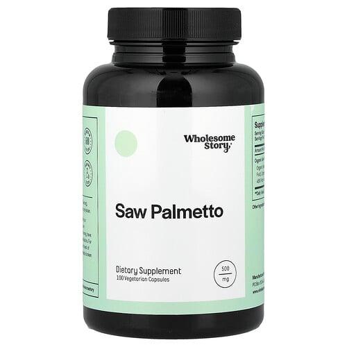 Wholesome Story Saw Palmetto 100 Vegetarian Capsules 500 Mg Per Capsule product image
