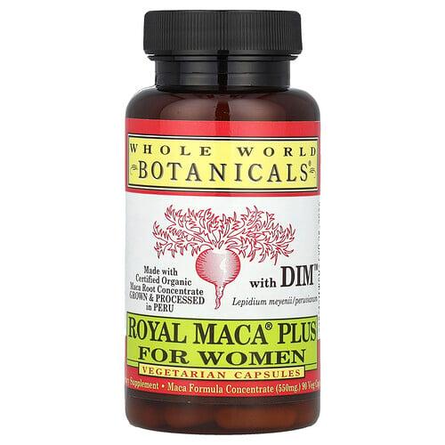 Whole World Botanicals Royal Maca Plus With Dim For Women 90 Vegcaps