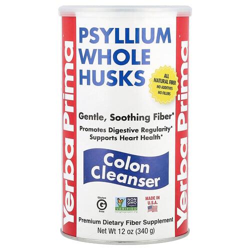 Yerba Prima Psyllium Whole Husks Colon Cleanser 12 Oz 340 G