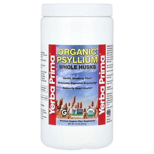 Yerba Prima Organic Psyllium Whole Husks 12 Oz 340 G