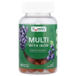 Yumvs Multi With Iron Gummies Grape 60 Gummies
