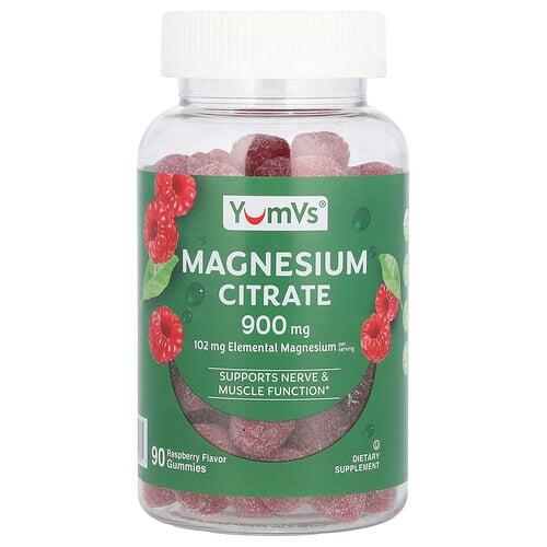 Yumvs Magnesium Citrate Raspberry 90 Gummies 300 Mg Per Gummy