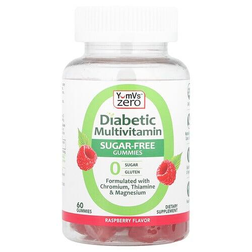 Yumvs Zero Diabetic Multivitamin Gummies Raspberry 60 Gummies