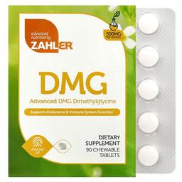 Zahler Advanced Dmg Dimethylglycine 500 Mg 90 Chewable Tablets
