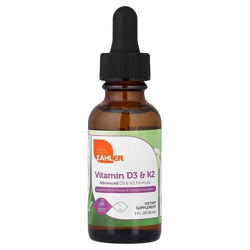 Zahler Vitamin D3 K2 1 Fl Oz 30 Ml product image