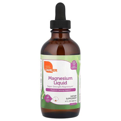 Zahler Magnesium Liquid Unflavored 4 Fl Oz 118 Ml product image
